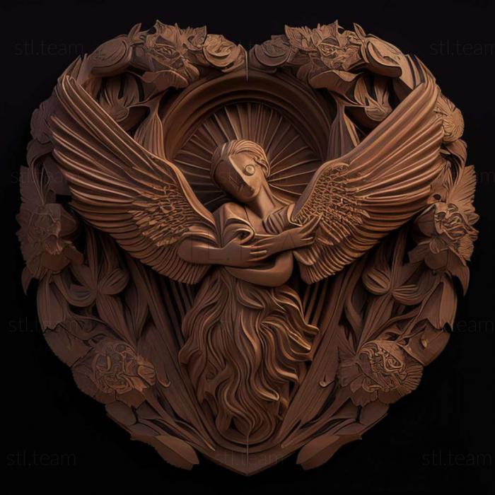 3D модель Серце ангела Цукаса Ходжо (STL)